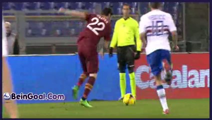 Goal Destro - Roma 3-0 Sampdoria - 16-02-2014 Highlights