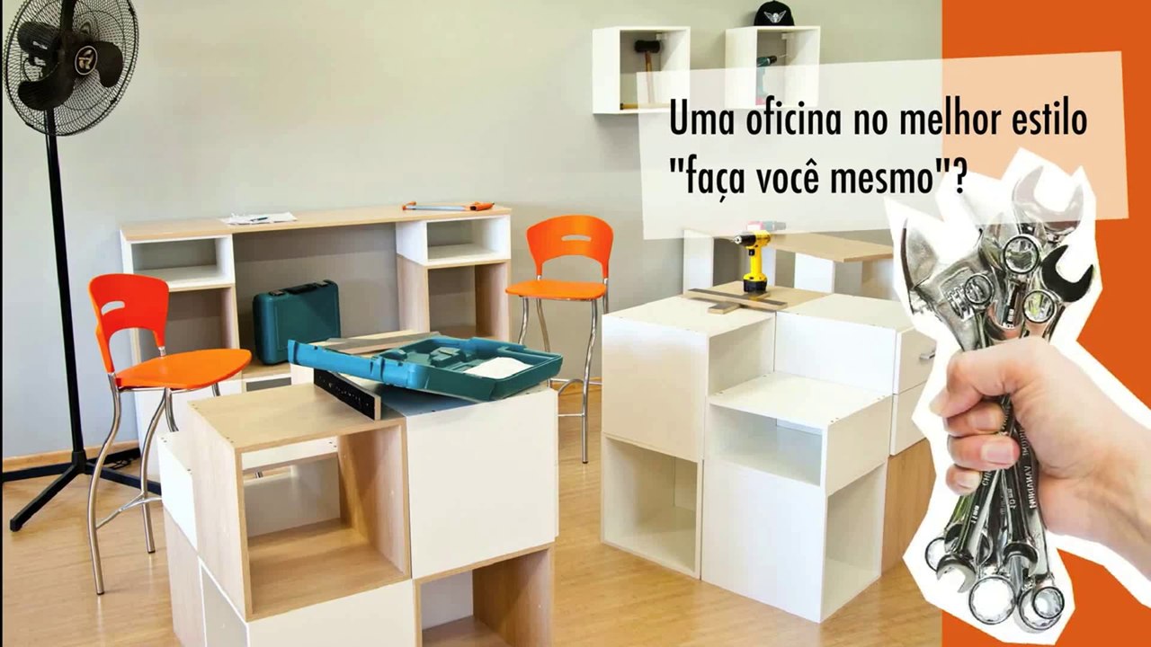 EVOLUCAMP - MÓVEIS PLANEJADOS E MODULADOS EM CAMPINAS. 6 AMBIENTES CRIADOS COM AS MESMAS 33 PEÇAS.