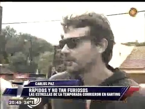 Pedro nota e imágenes de la 1ra. carrera de Karting (canal 12 de Córdoba) - 05 de Febrero