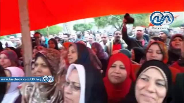 أضراب عمال المحلة لليوم السادس على التوالي