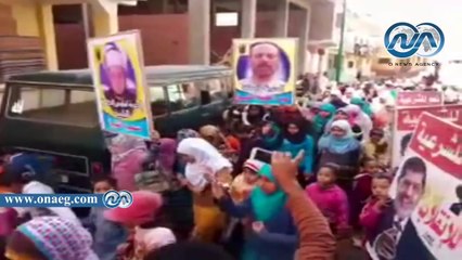 مسيرة  لأعضاء جماعة الإخوان بقرية كفر السودان بكفر الشيخ