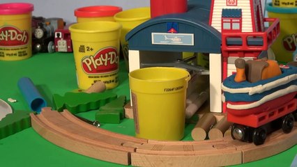 Play Doh Thomas and Friends , we make The Captain of the Sodor Search and Rescue Station from Play D