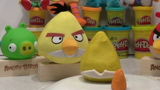Play Doh Angry Birds Yellow Bird, we make Yellow Bird from Play Doh