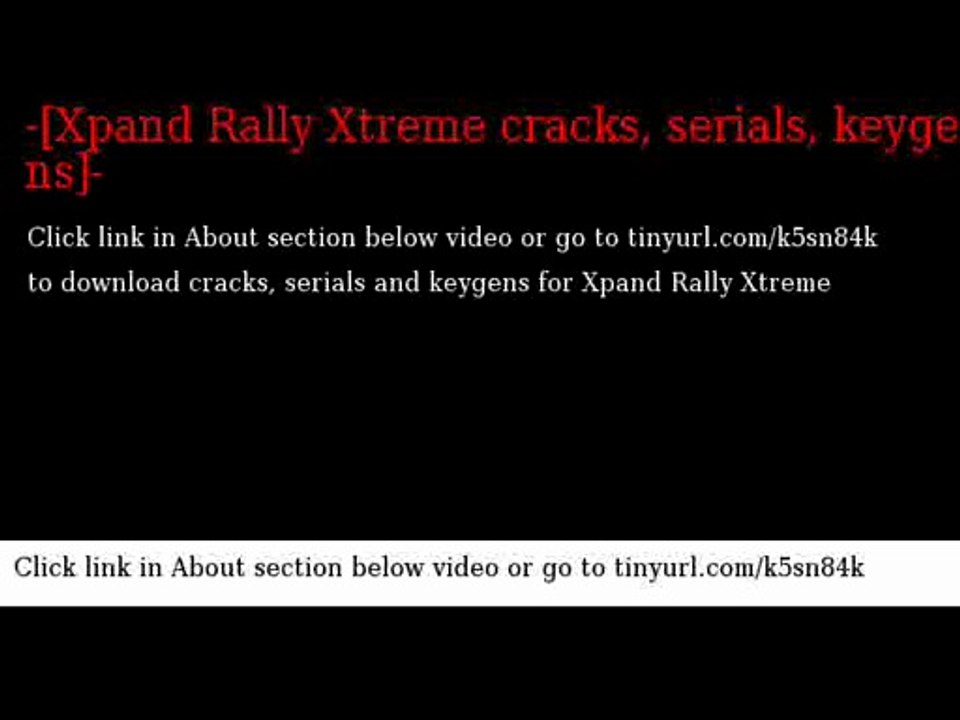 Xpand Rally Xtreme cracks serials keygens