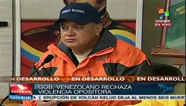 El presidente Nicolás Maduro no renunciará: Diosdado Cabello