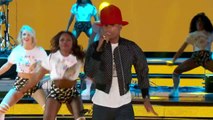 PHARRELL WILLIAMS (& Nelly, Diddy, Busta Rhymes & Snoop Dogg) Live at the NBA All-Star Game in New Orleans 17/02/2014 (HD - 20 Min).