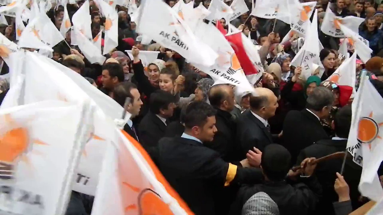 AFŞİN AK PARTİ SEÇİM BÜROSU AÇILIŞI-TÖREN ALANINA GİRİŞ-HALİL DEMİR