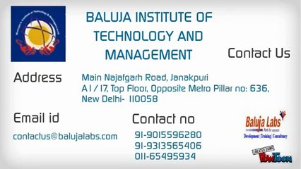 JAVA Course Presentation by Baluja Labs