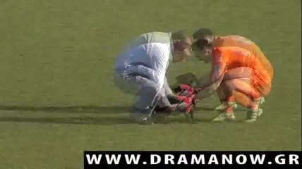 Δόξα Δράμας - ΑΕΠ Ηρακλής σκύλος στο γήπεδο