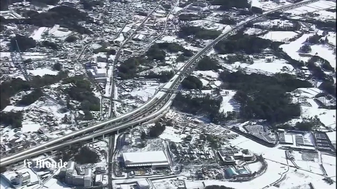 Vu du ciel : le Japon sous un épais manteau de neige mortel