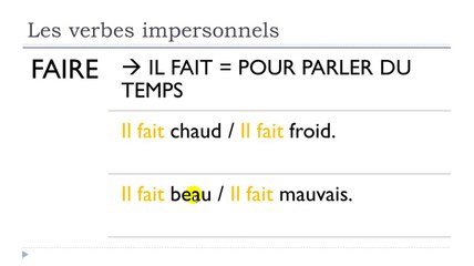 Learn French #Unit 5 #Lesson S = Les verbes impersonnels
