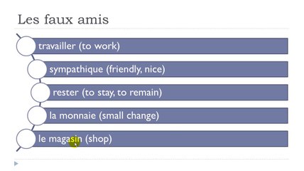 Learn French #Unit 5 #Lesson M = Les faux amis