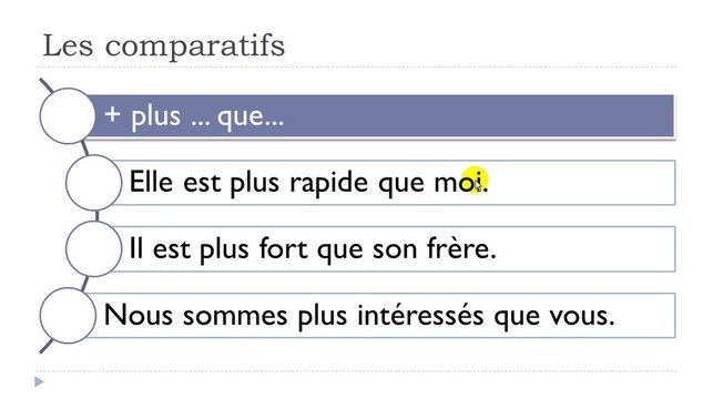 Learn French #Unit 6 #Lesson F = Les comparatifs