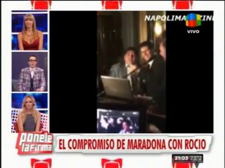 Fiesta del compromiso de Maradona y Rocío- pronto.com.ar