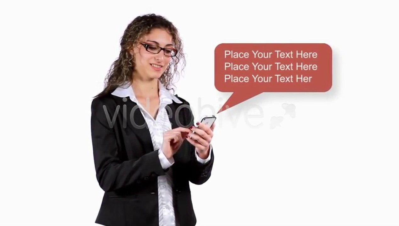Woman Chatting - After Effects Template