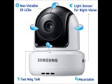 Samsung SEW-3037W Wireless Pan Tilt Video Baby Monitor Infrared Night Vision and Zoom, 3.5 inch