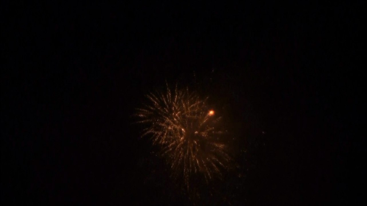 Feu d'artifice pour une fête privée à l'occasion du nouvel an 2009