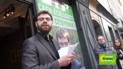 Inauguration Local de Campagne  Liste Caen Ecologiste et citoyenne (1801/2014)