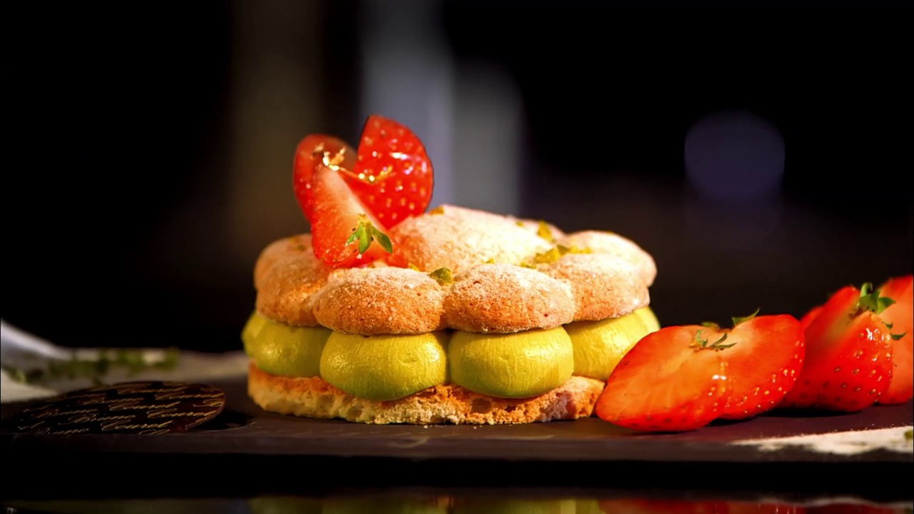 Succès pistache et fruits rouges par Bruno Couret