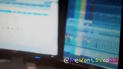 Justin Bieber in the Studio making new music