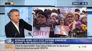 Bernard-Henri Lévy interviewé le 12 février 2014 par Ruth Elkrief sur BFM