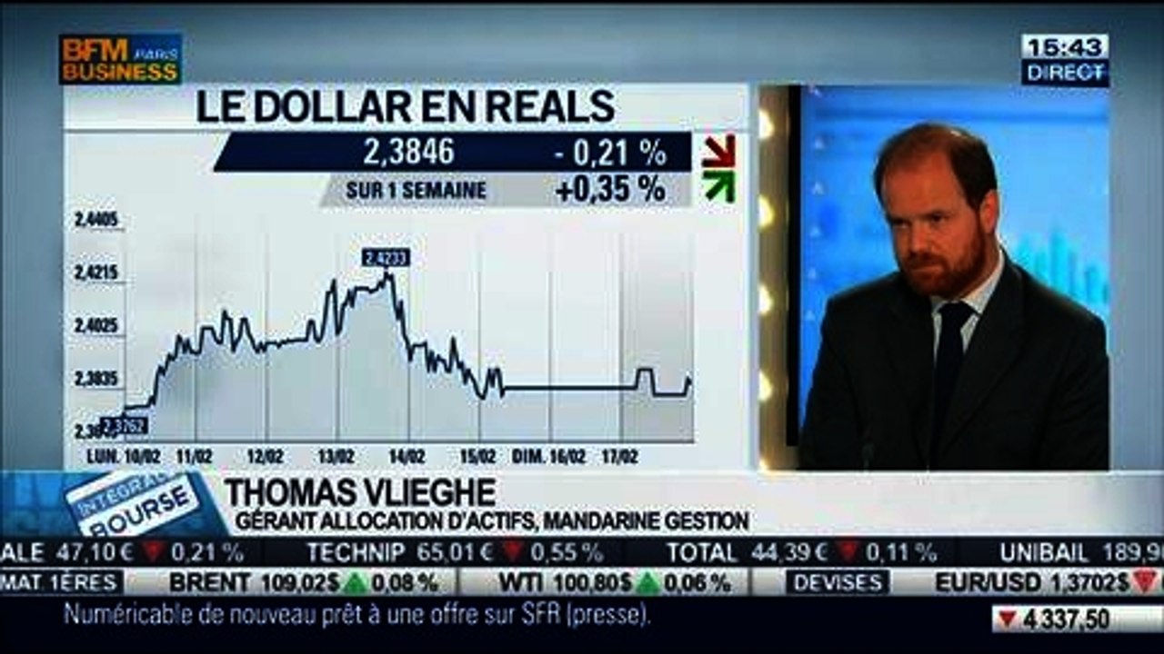 "Les émergents vont être au cœur de l'actualité en 2014": Thomas Vlieghe, dans Intégrale Bourse – 17/02