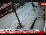 Taksim'de patlama anı güvenlik kamerasında