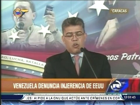 Canciller Jaua denunció injerencia directa del gobierno de Obama en la desestabilización