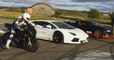 RACE Bugatti Veyron vs Lambo Aventador vs BMW S1000RR - presented by Samsung