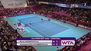Maria Sharapova - A. Pavlyuchenkova (Paris 2014 - SF) inc. Part 1