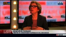Geneviève Fioraso, ministre de l'Enseignement supérieur et de la Recherche, dans Le Grand Journal – 17/02 3/4