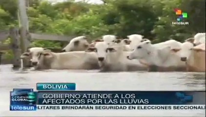 Entrega Estado boliviano 140 tons. de ayuda a damnificados por lluvias