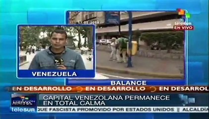 Capital venezolana permanece en calma