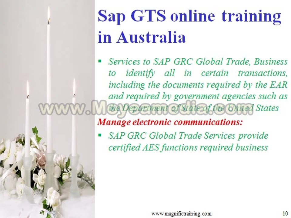 Sap gts online training