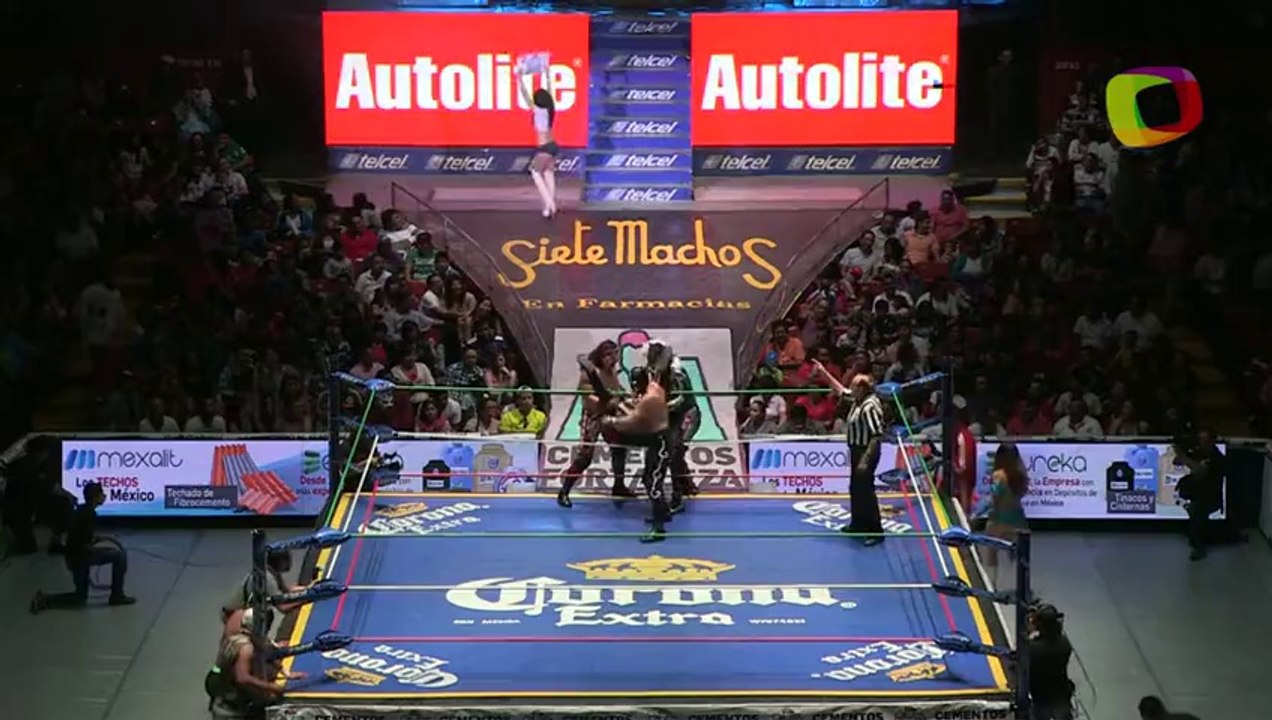 Hombre Bala Jr., Metatrón, Súper Halcón Jr. vs Hijo del Signo, Hooligan, Nitro