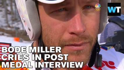 Bode Miller Cried in Post Medal NBC Interview | What's Trending Now
