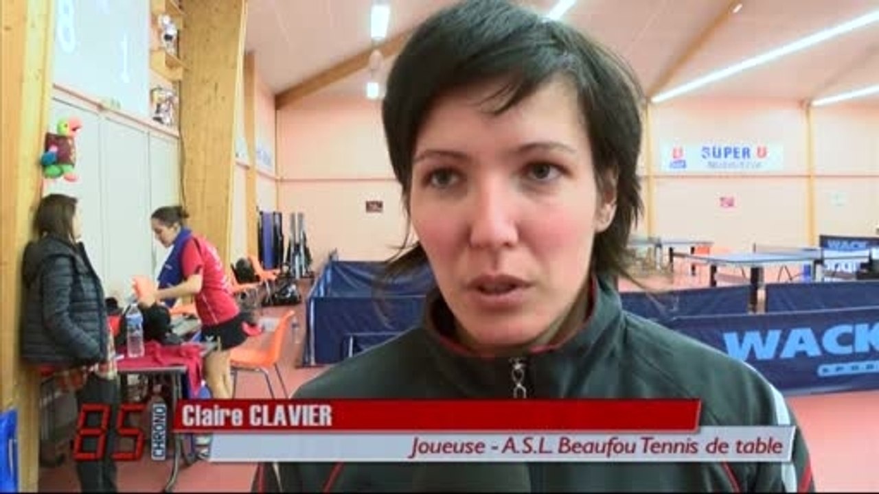 Interview de Claire Clavier de l’ASL Beaufou Tennis de Table