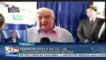 Brahimi pide perdón a pueblo siria por ausencia de avances en pláticas