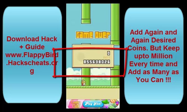 Flappy Bird Cheats Android and iOS - Free 999999 scores