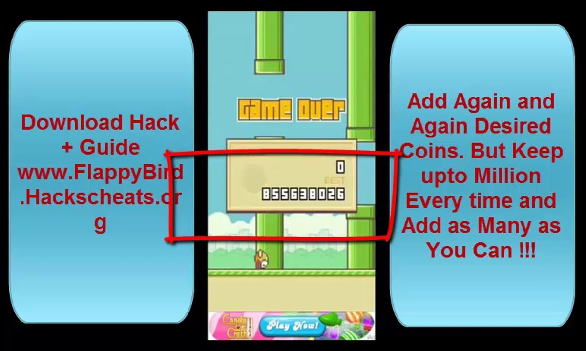 How to DOWNLOAD Flappy Bird Cheats HACKS for UNLIMITED HIGH SCORE - iOs/Android CHEAT