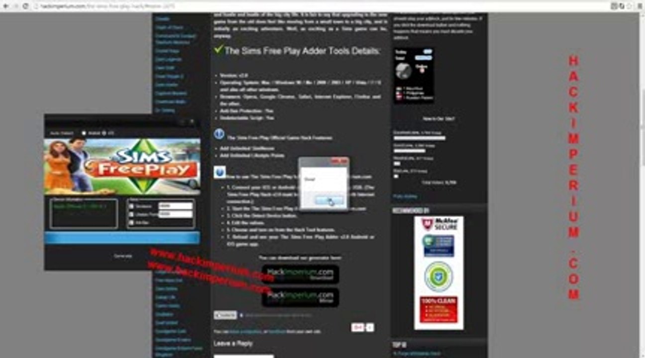 The Sims Free Play ± Pirater Tricher TÉLÉCHARGEMENT GRATUITEMENT