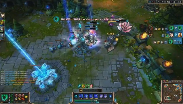LOL FUN - Combo Blitzcrank Thresh - Huge grab - League of legends
