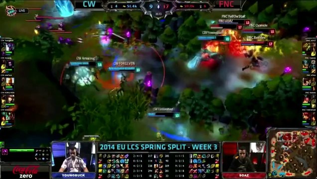LOL FUN - CW - fnatic xpeke-suicide w3d1 - League of legends - Esports