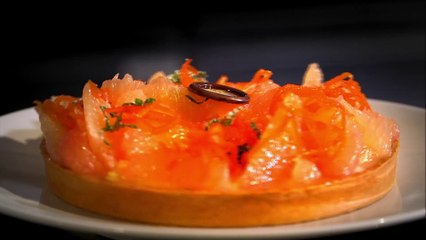 Tarte crème citron pamplemousse menthe par Jean-François Langevin