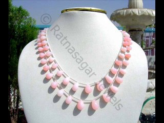Pink Opal Gemstone Beads