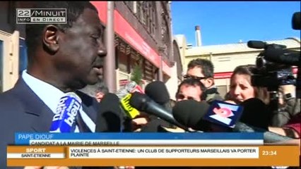 Marseille: Pape Diouf présente ses listes