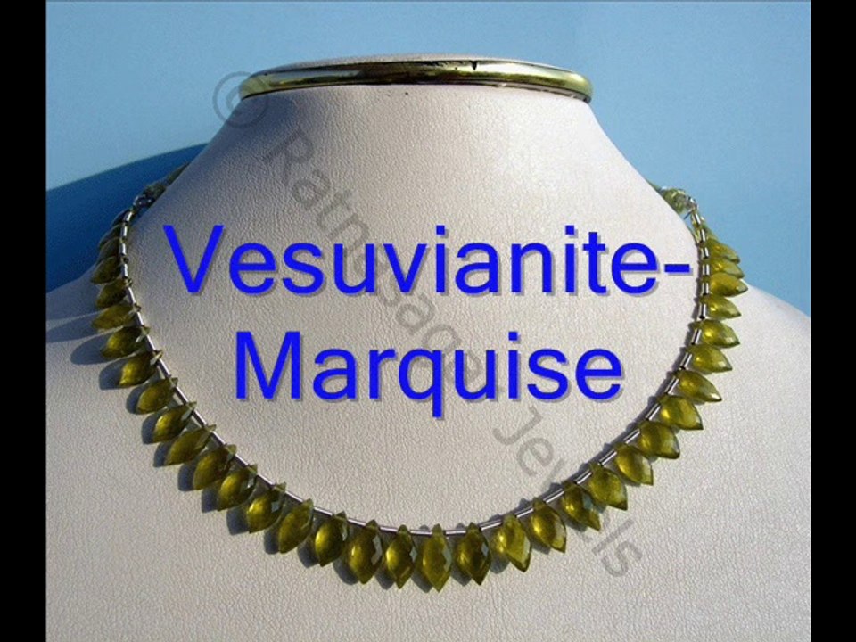 Vesuvianite- Flat Pear Briolette