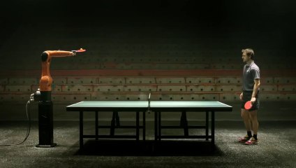 Man Vs Robot: Match of table tennis
