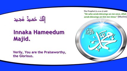 Learn the prayer upon the Prophet - Salat Al-Ibrahimiya [english,phonetic,arabic]