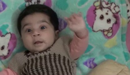 Happy baby enjoying life